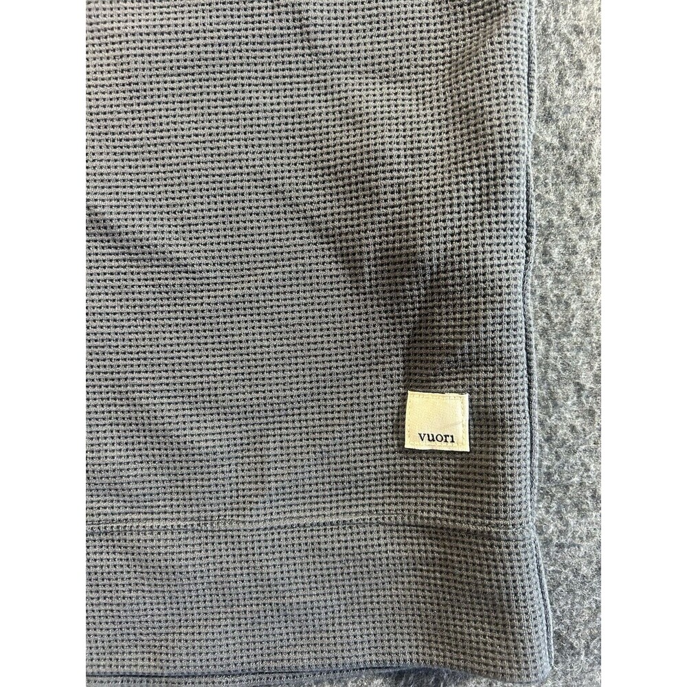 Vuori Bayview Thermal Waffle Hoodie Gray Colour, Snap Front, Women’s Size Small - Picture 4 of 10